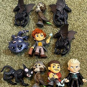 10 Fantastic Beasts Mini Funko Vinyl Figure Lot Thestral, Demiguise, Grindelwald